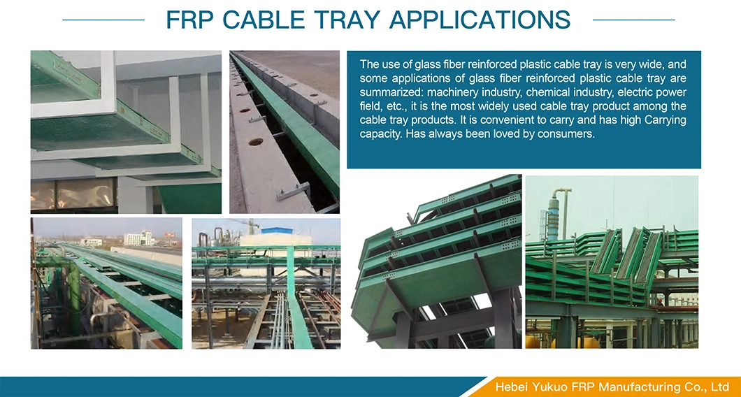 High Quality FRP GRP Cable Trough Trunking Tray for Power/ Electric